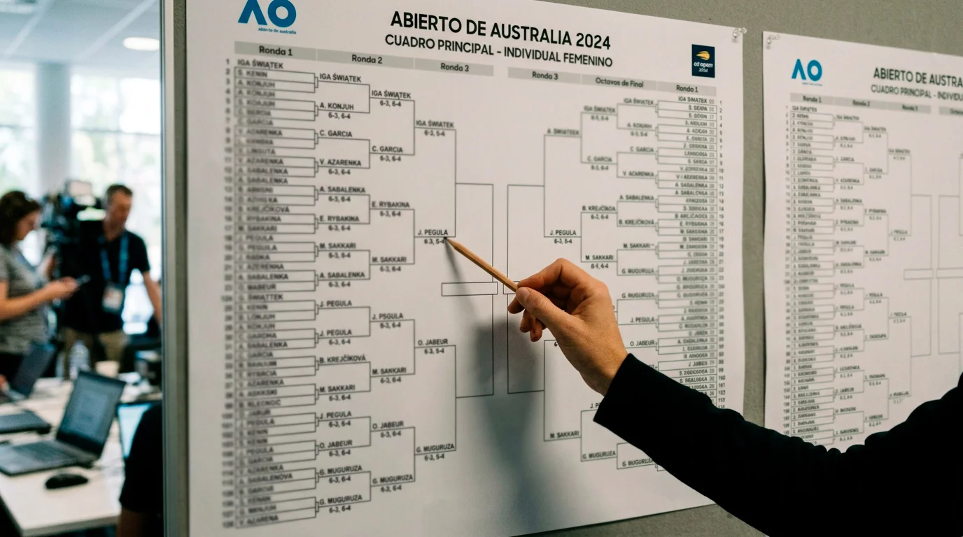 Distribución de las cabezas de serie del cuadro WTA en los cuatro cuartos del Open de Australia 2026